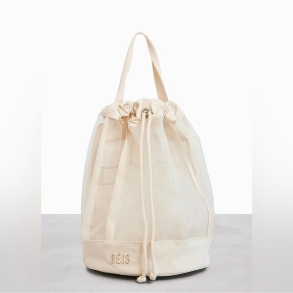 BEIS The High-brid Mesh Backpack in Beige - Picture 1 of 15